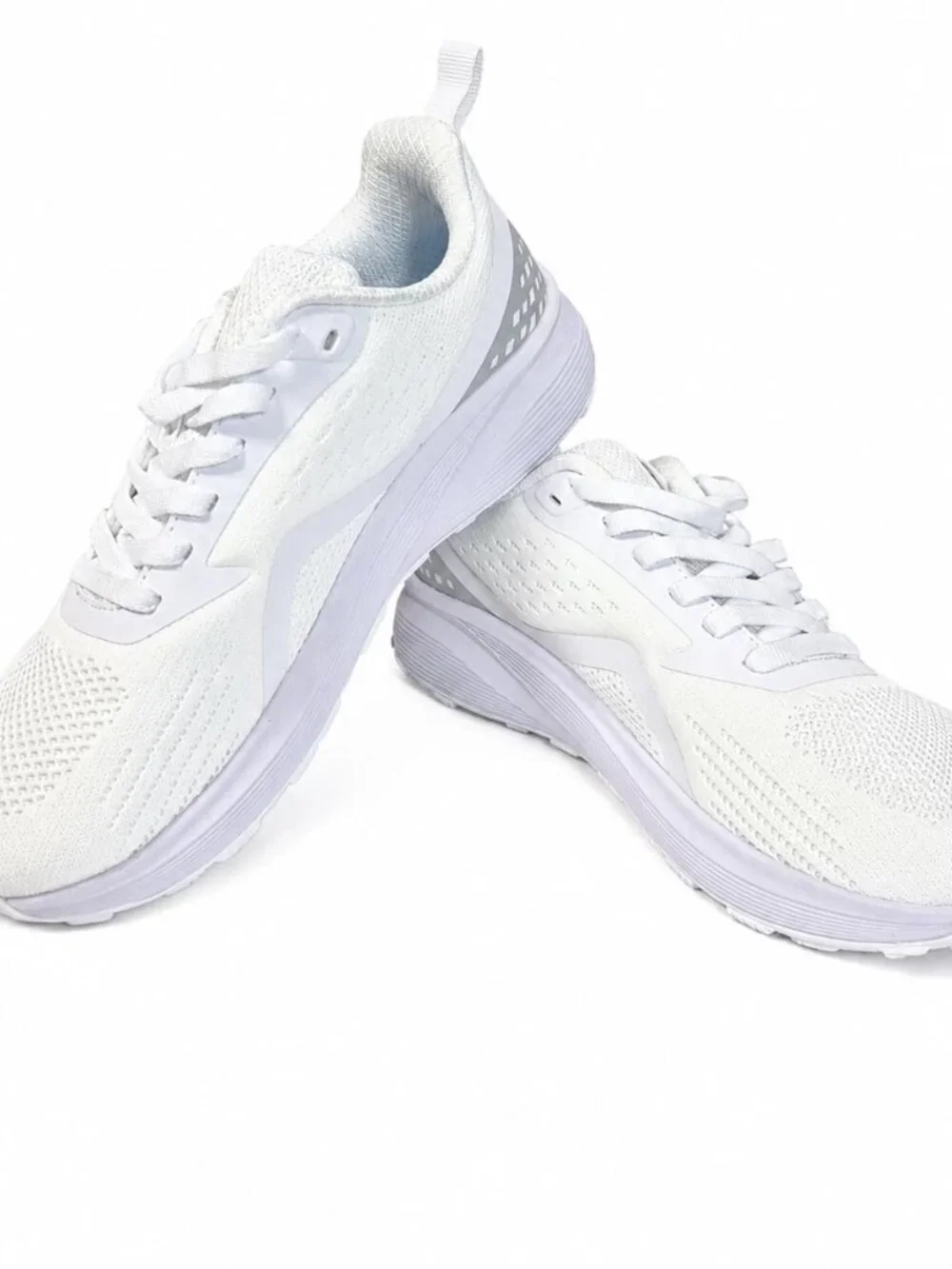 Bronax Womens Wide Toe Box Running Shoes White Mesh Sneakers Size 8.5 EU 40 New